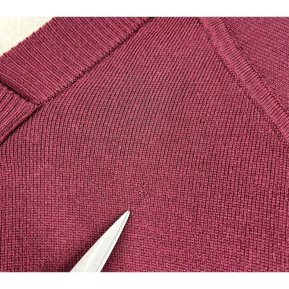 Lululemon Reverse Me Wrap Cardigan Sweater Reversible Merino Wool Red Gray - Picture 4 of 7